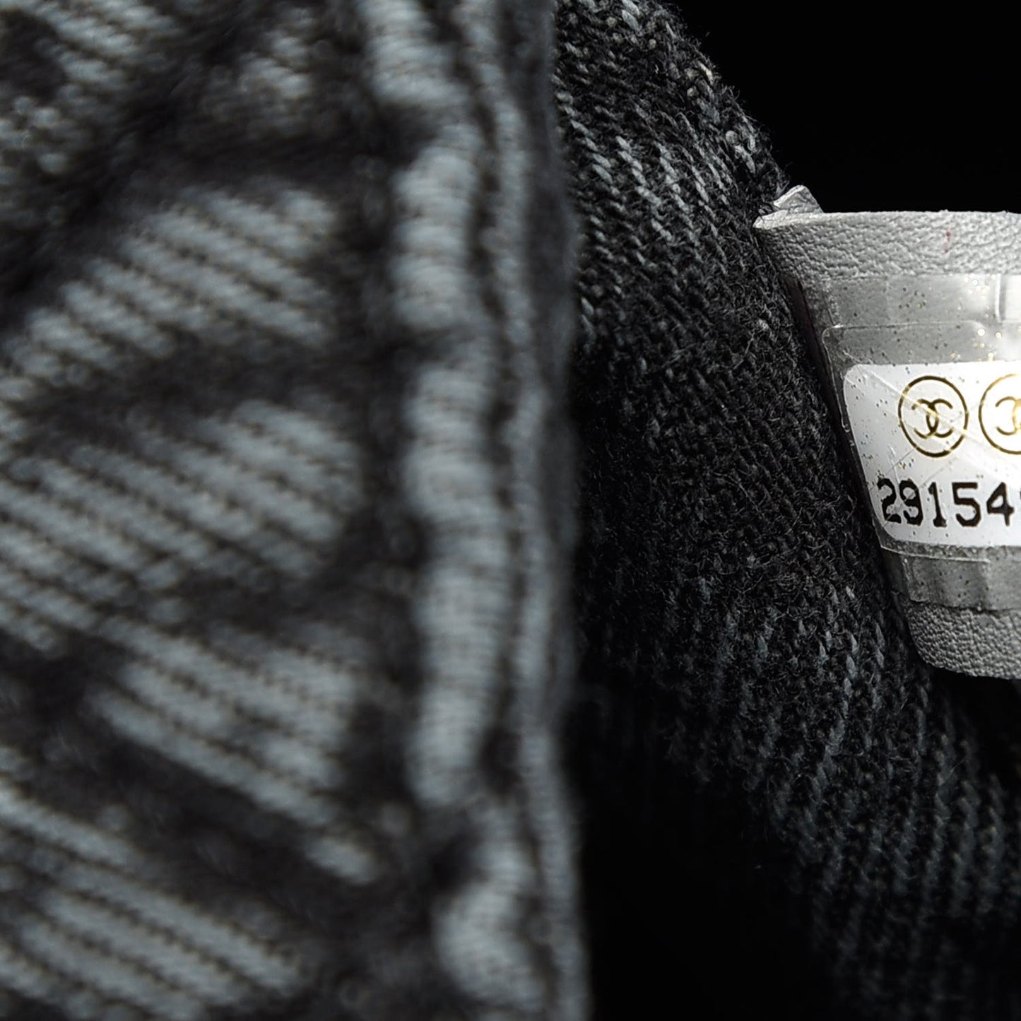 Denim Quilted Medium Denimpression XXL Flap Grey Black