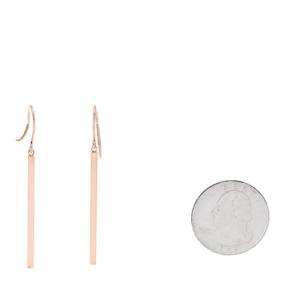 Jennifer Meyer 18K Rose Gold Stick Earrings 2 of 5