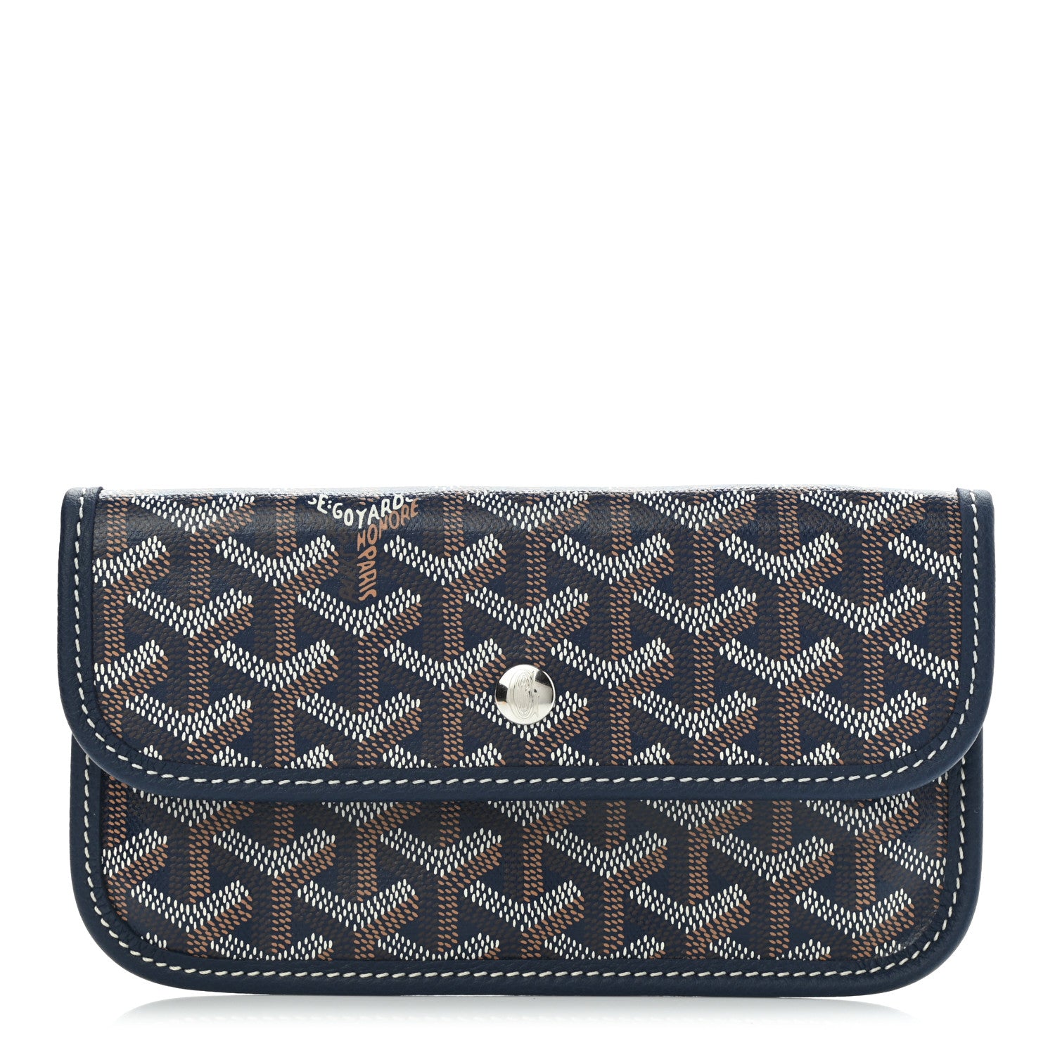 Goyard Goyardine Pouch Navy 1 of 6