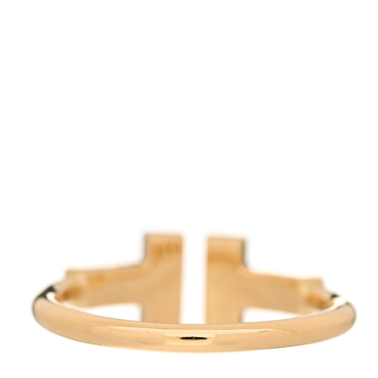 Tiffany 18K Yellow Gold Diamond T Wire Ring 47 4 3 of 6