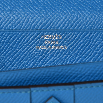 Hermes Epsom Bearn Gusset Wallet Bleu Zanzibar 6 of 8
