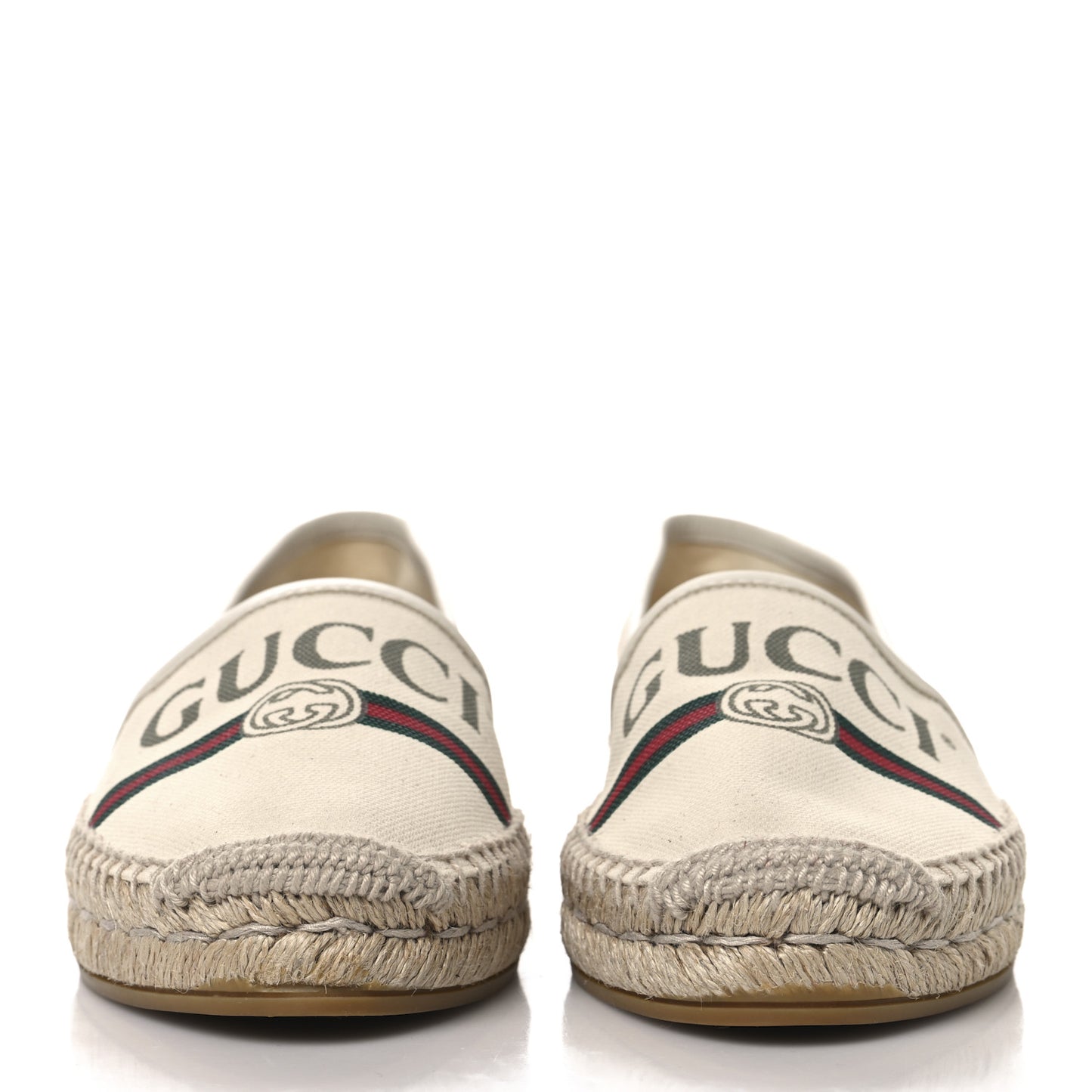 Canvas Logo Espadrilles 36 Greggio White
