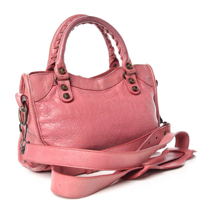 Balenciaga Agneau Classic Hardware Mini City Rose Bombon Raspberry 3 of 26