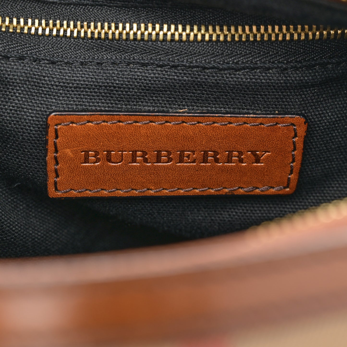 House Check Bridle Calfskin Medium Alchester Bowling Bag Dark Tan