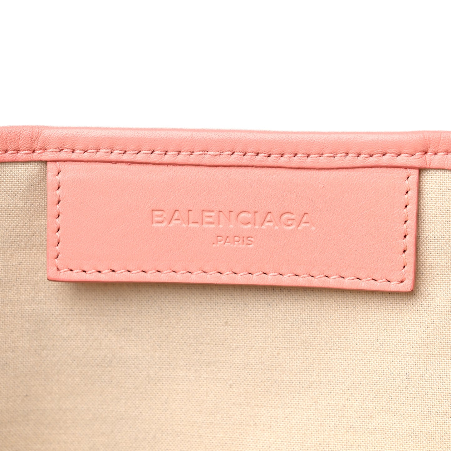 Cotton Canvas Satin Calfskin S Navy Cabas Natural Rose Ballerine