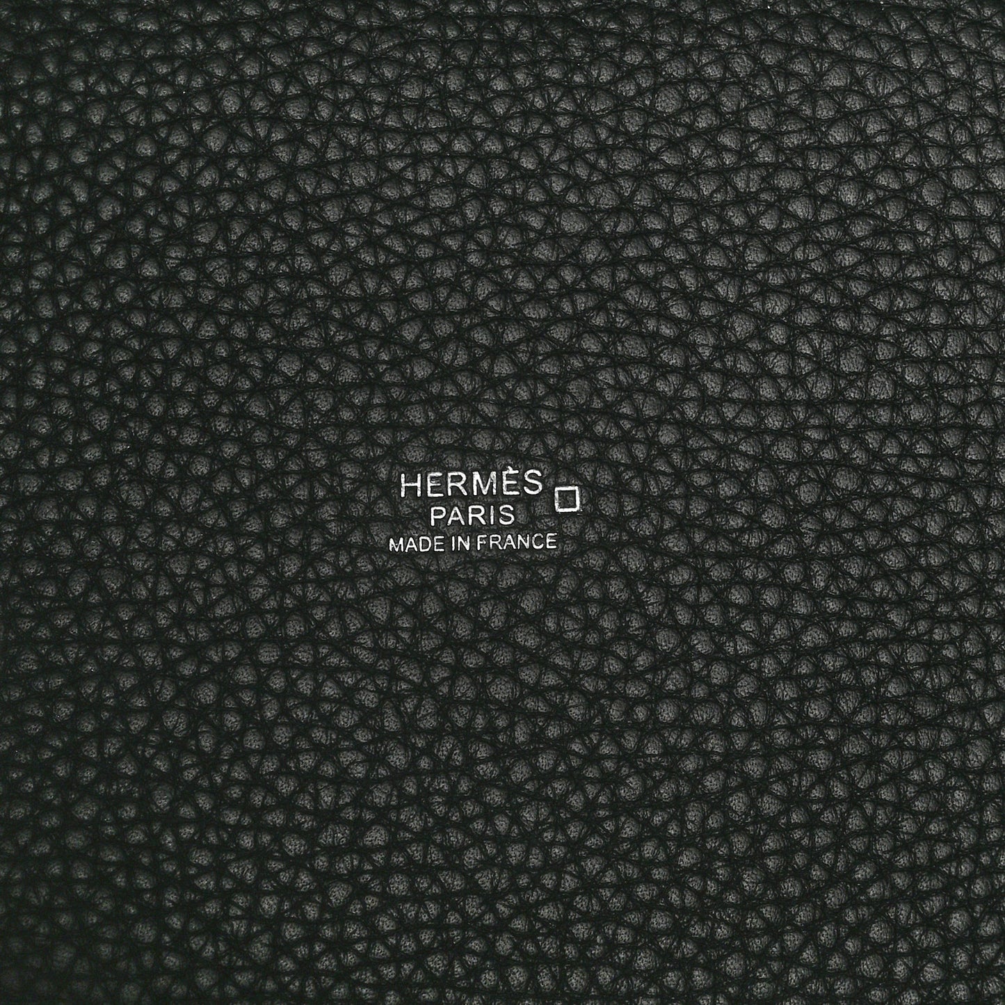 Taurillon Clemence Matte Alligator Picotin Lock Touch 18 PM Black
