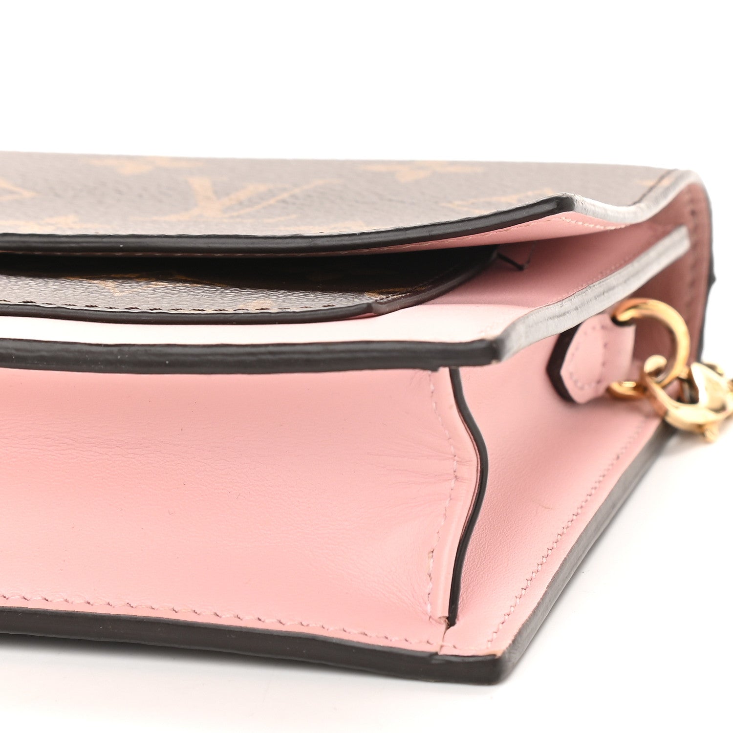 Louis Vuitton Monogram Flore Chain Wallet Rose Ballerine 10 of 12