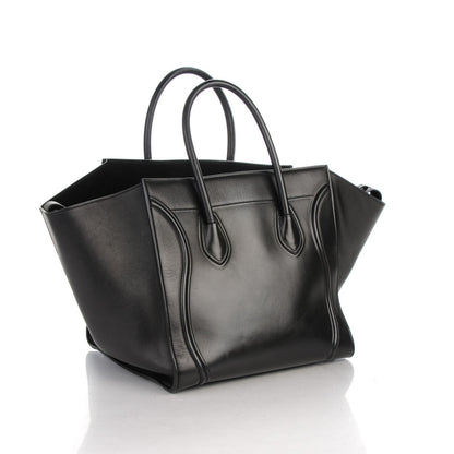 Celine Smooth Calfskin Medium Phantom Luggage Black 3 of 8