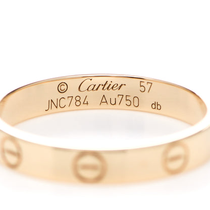 Cartier 18K Yellow Gold 3.5mm LOVE Wedding Band Ring 57 8 4 of 5