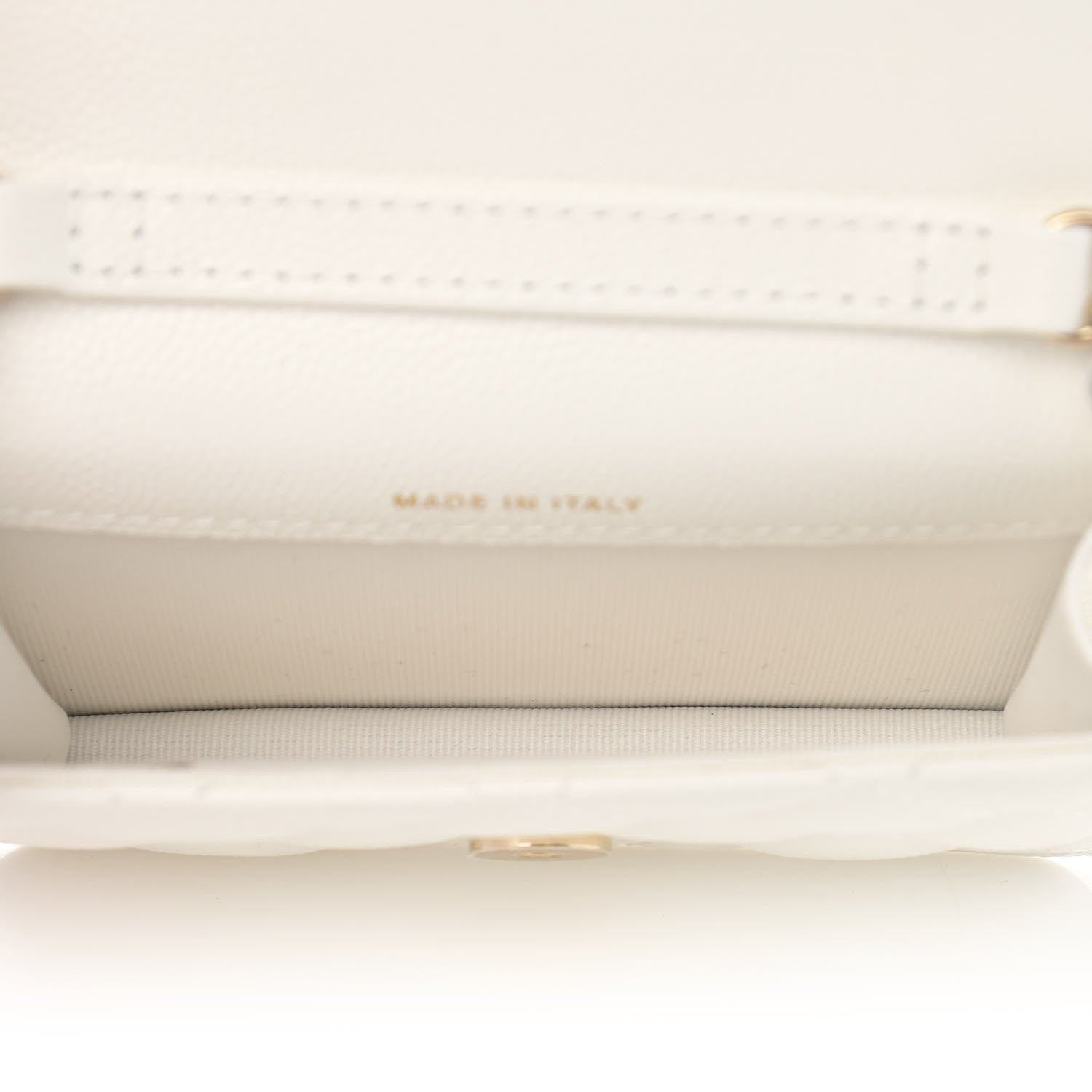 Chanel Caviar Quilted Mini Chain Bag White 5 of 12