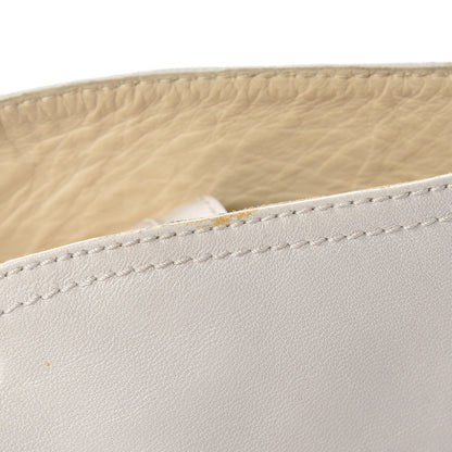 Chanel Lambskin Canvas Cap Toe Lace Up Espadrilles 38 White Black 12 of 12