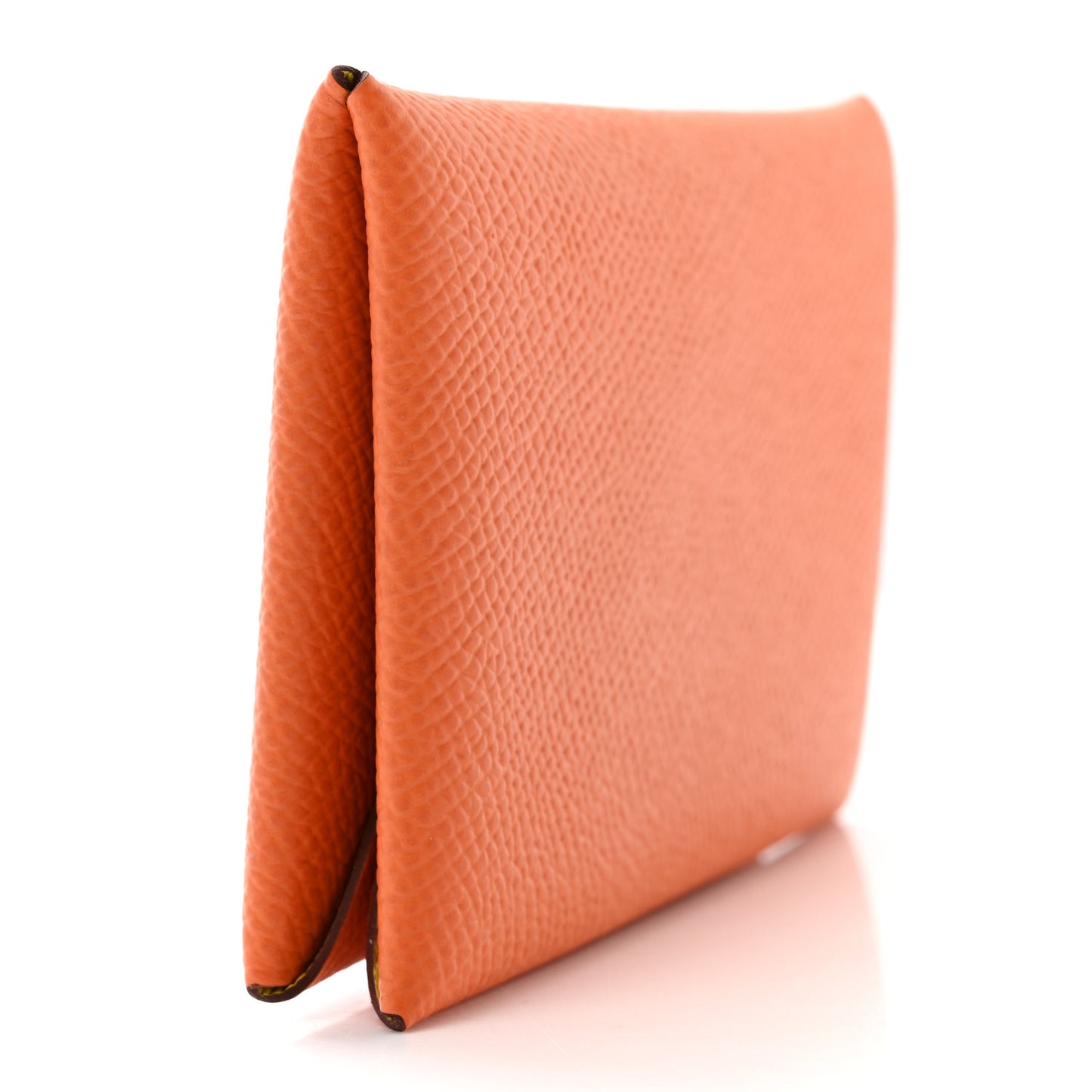 Epsom Verso Calvi Card Case Orange Lime
