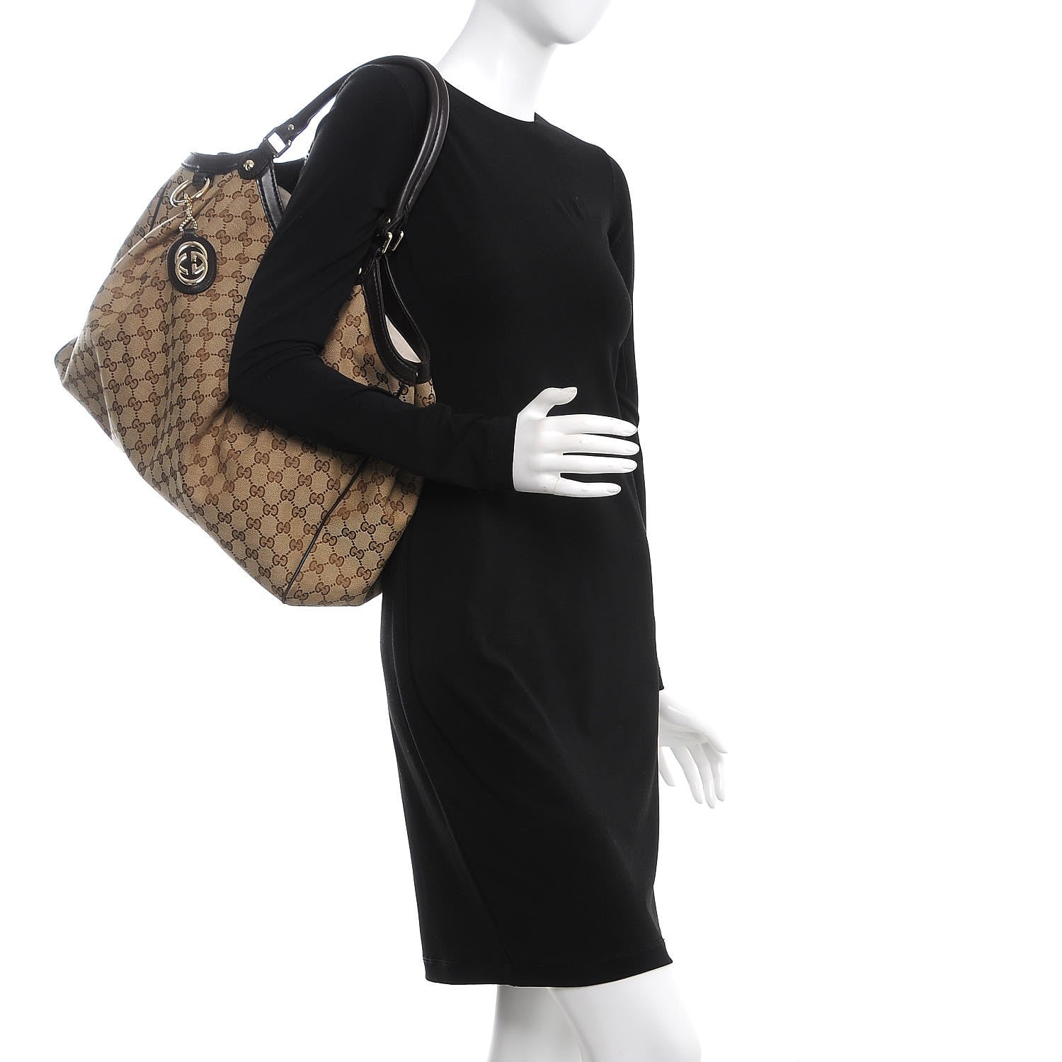 Gucci Monogram Large Sukey Tote Dark Brown 2 of 13