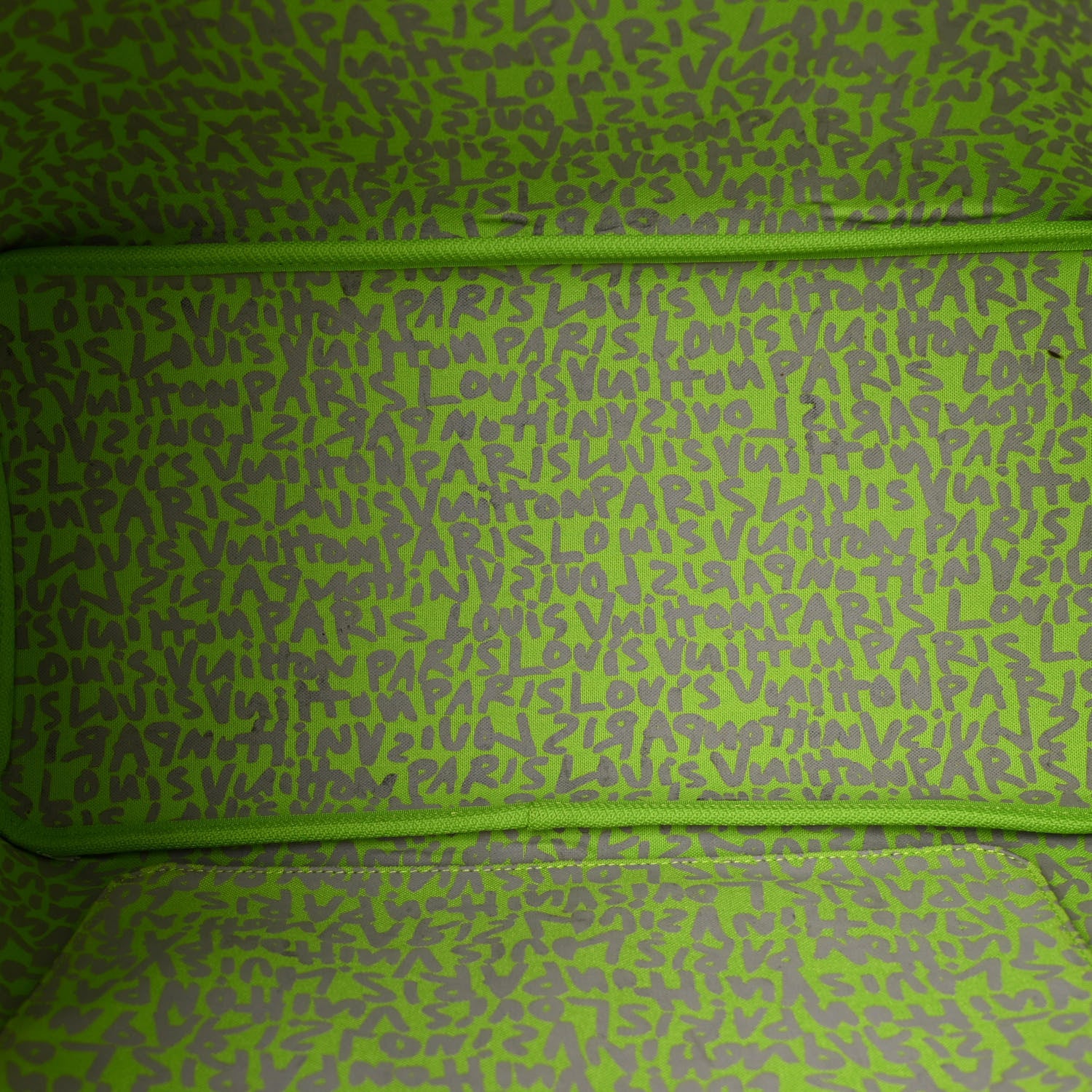Louis Vuitton Monogram Graffiti Neverfull GM Green 5 of 9