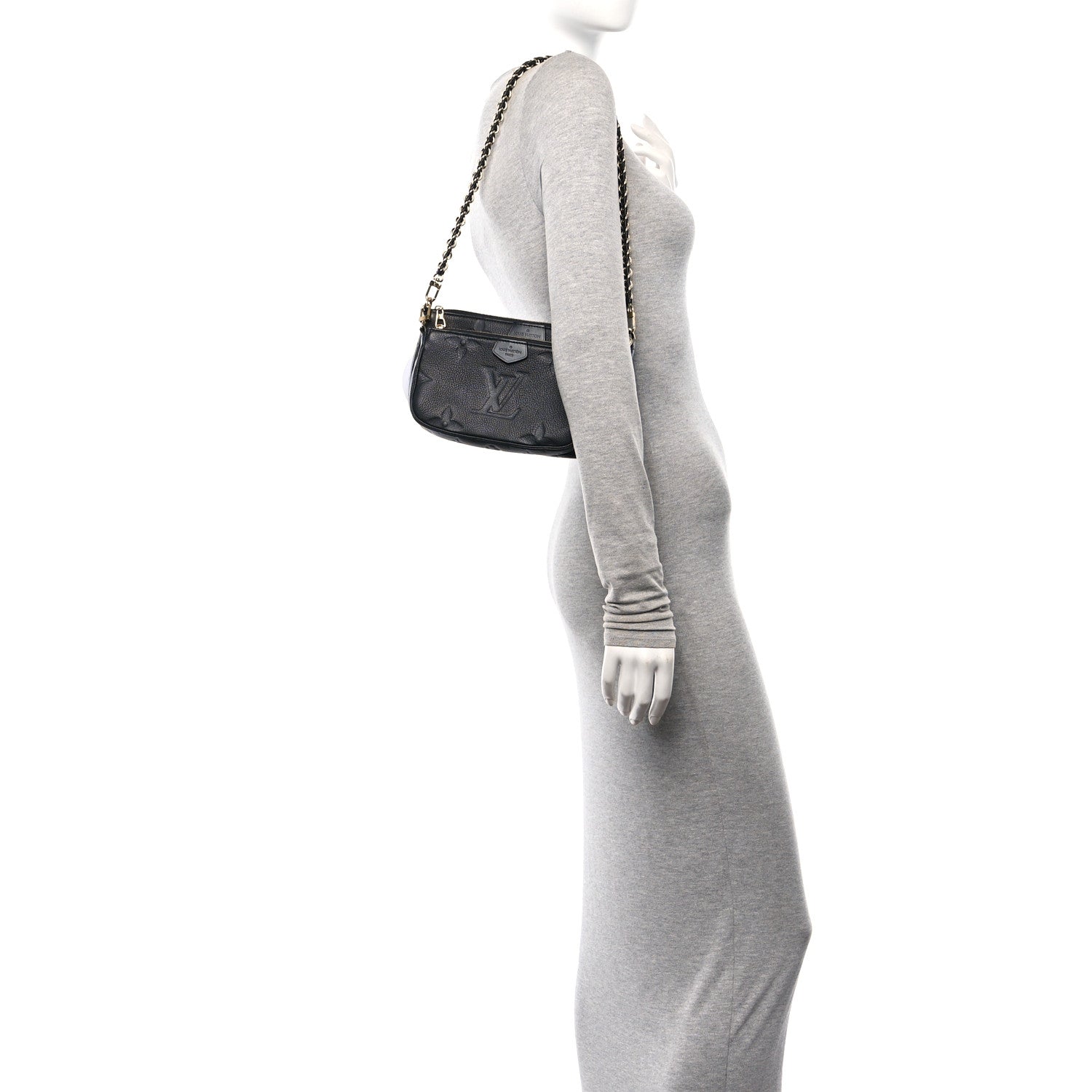 Louis Vuitton Empreinte Monogram Giant Multi Pochette Accessories Black 2 of 10