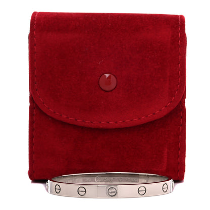 Cartier 18K White Gold LOVE Bracelet 17 7 of 7