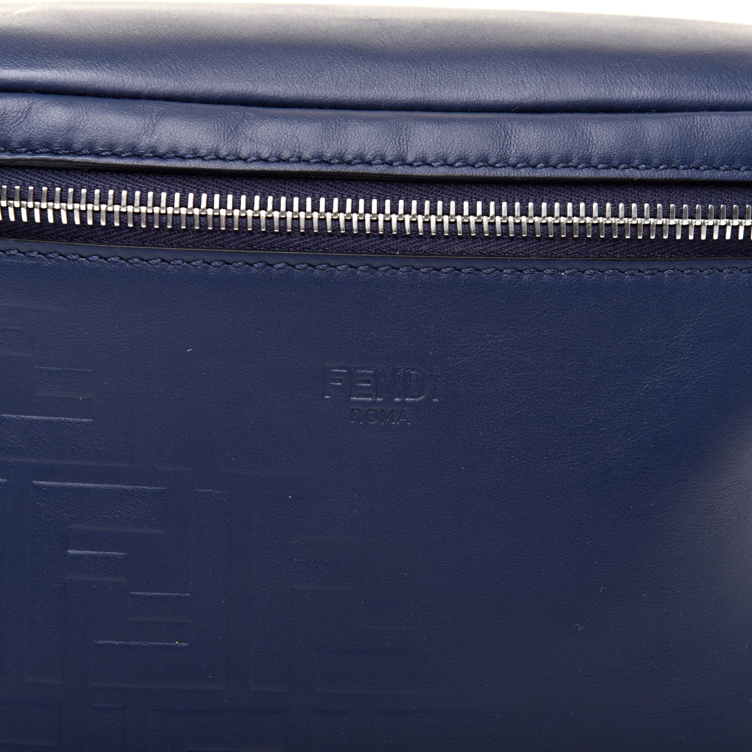 Fendi Vitello Grace FF Gradient Embossed Belt Bag Blueberry 11 of 12