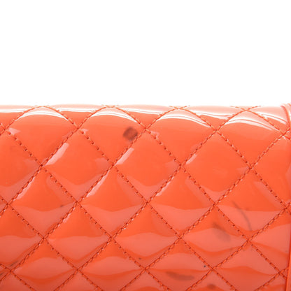 Chanel Patent Quilted Medium Plexiglass Boy Flap Orange 14 of 16