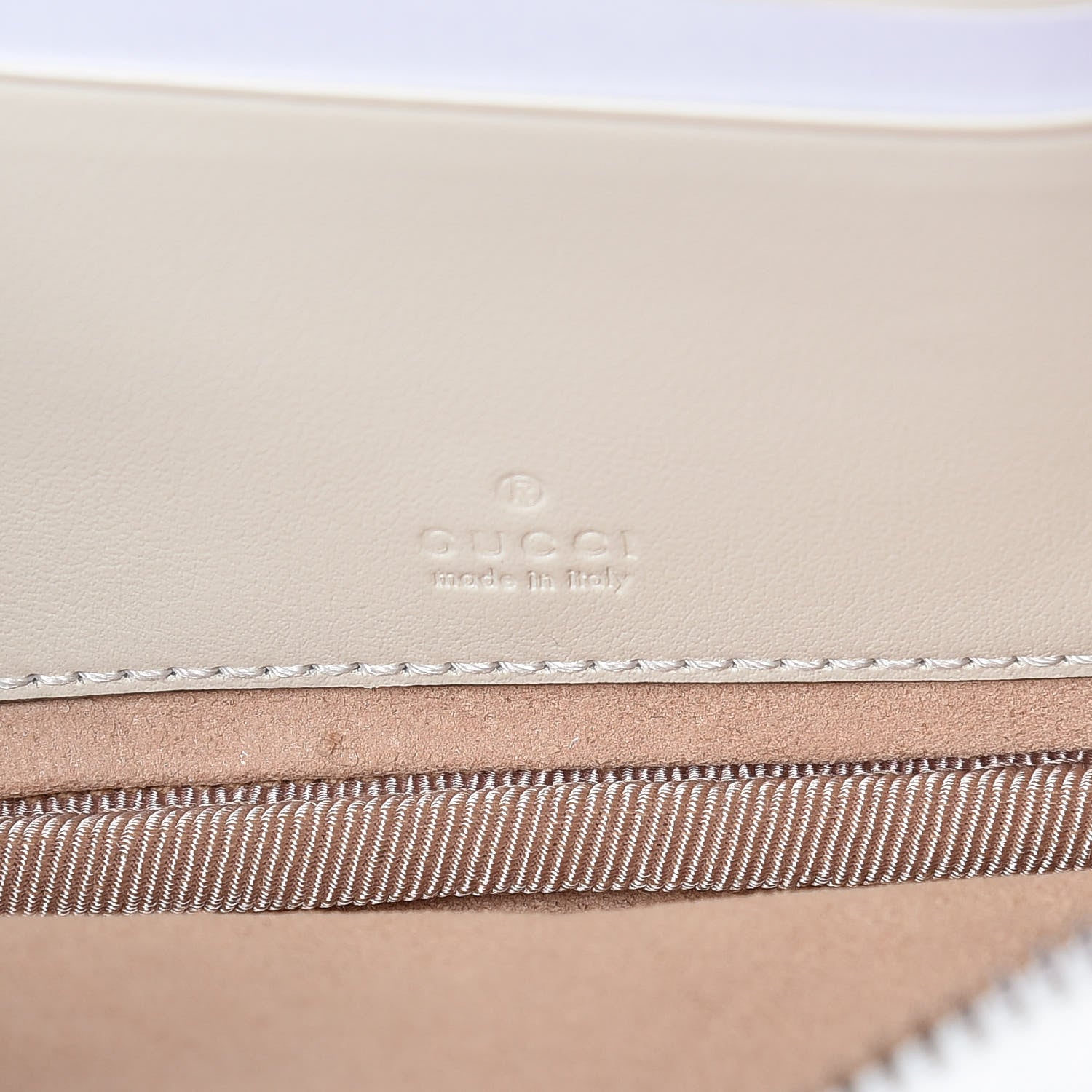Gucci Calfskin Matelasse Mini GG Marmont Chain Crossbody Bag Mystic White 6 of 10