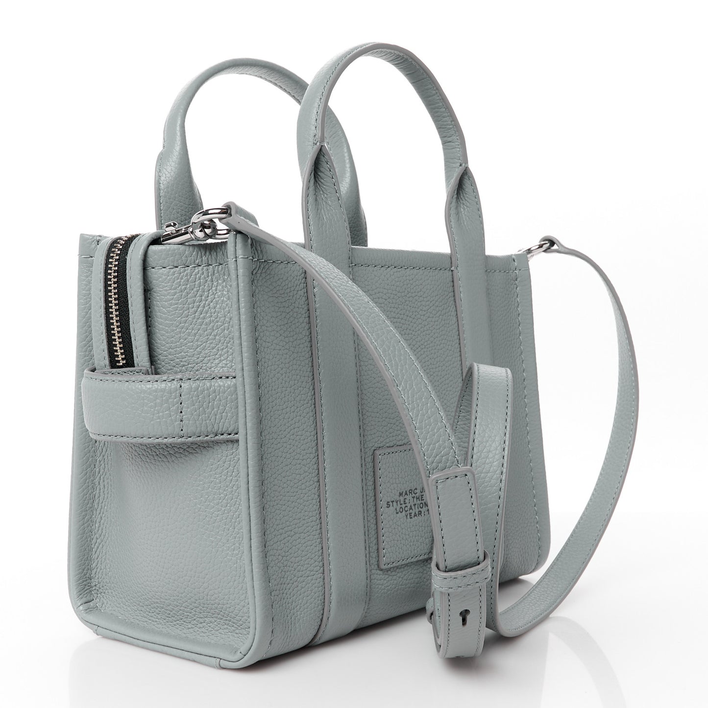 Grained Calfskin Small The Tote Bag Grey