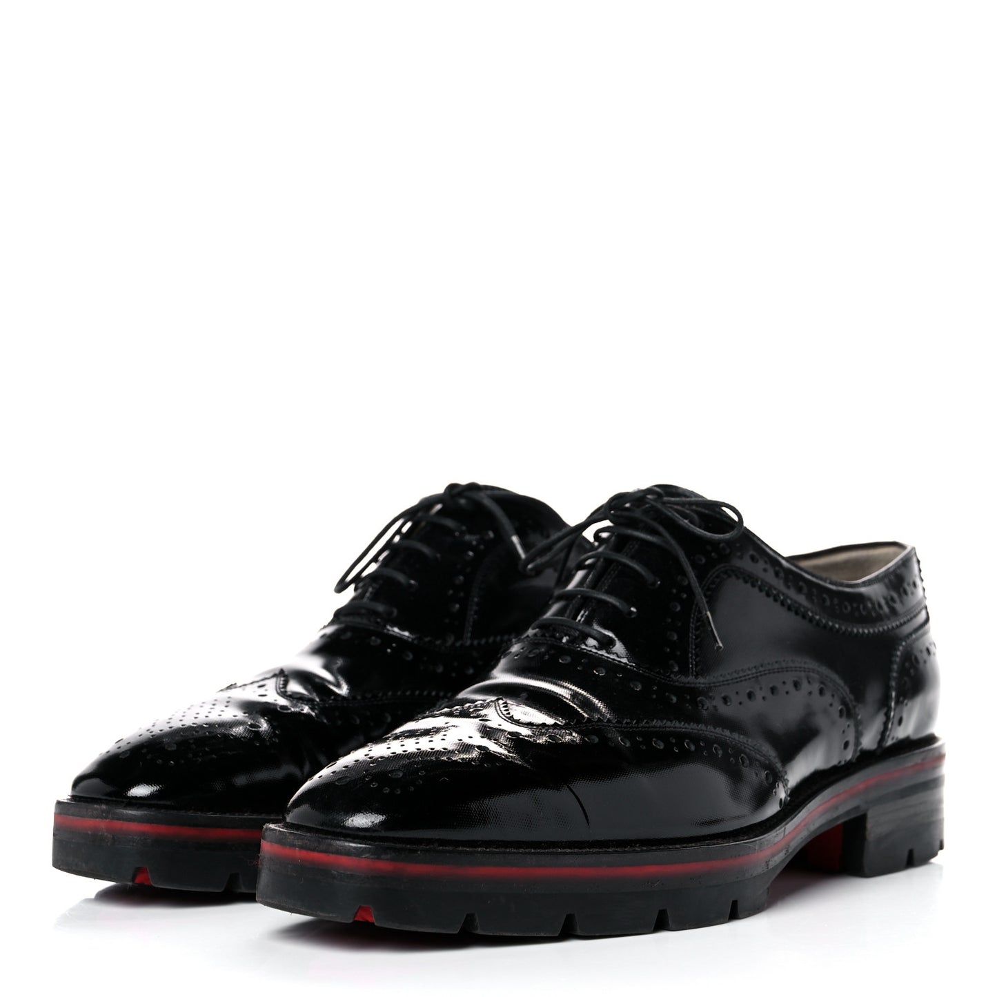 Patent Charletta Brogue Oxfords 37.5 Black