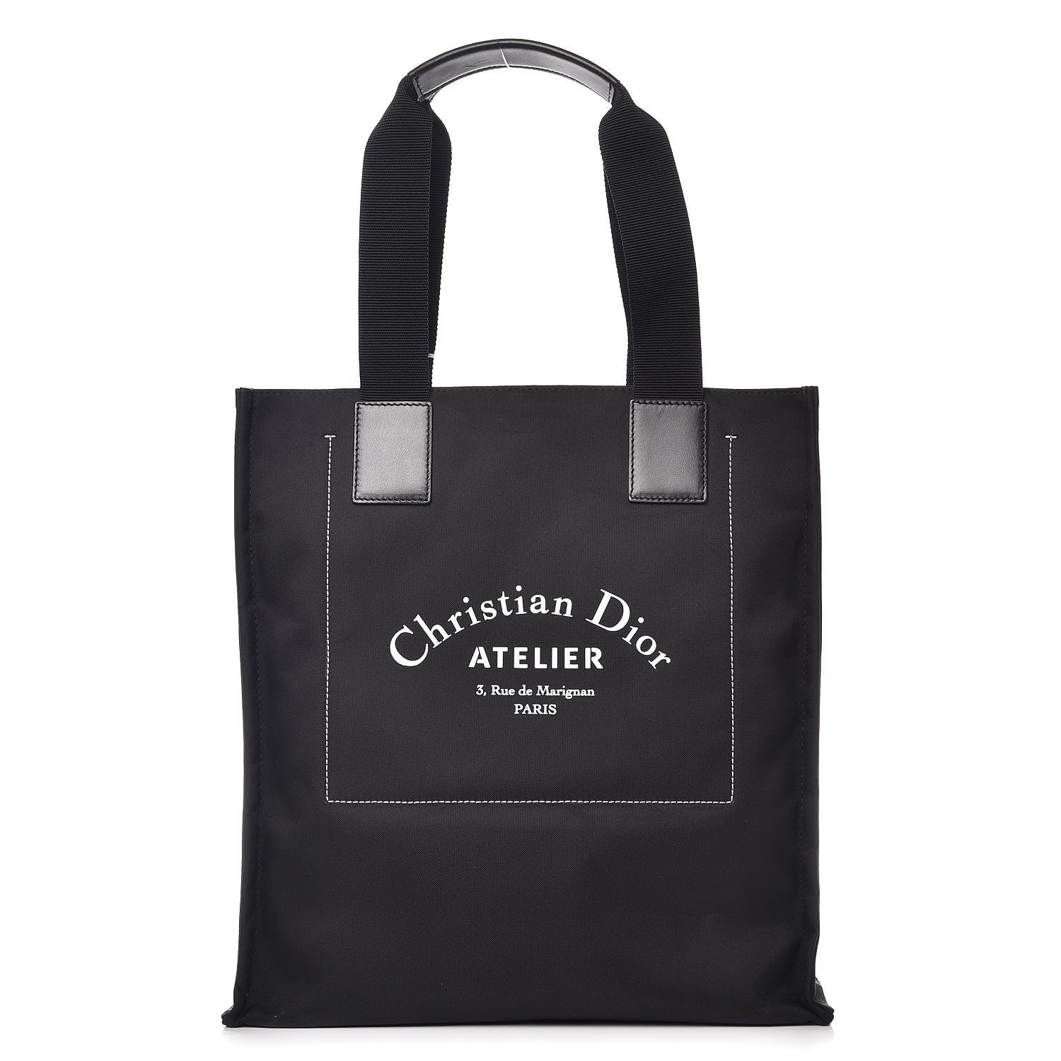 Christian Dior Canvas Atelier Shopper Tote Black 1 of 8