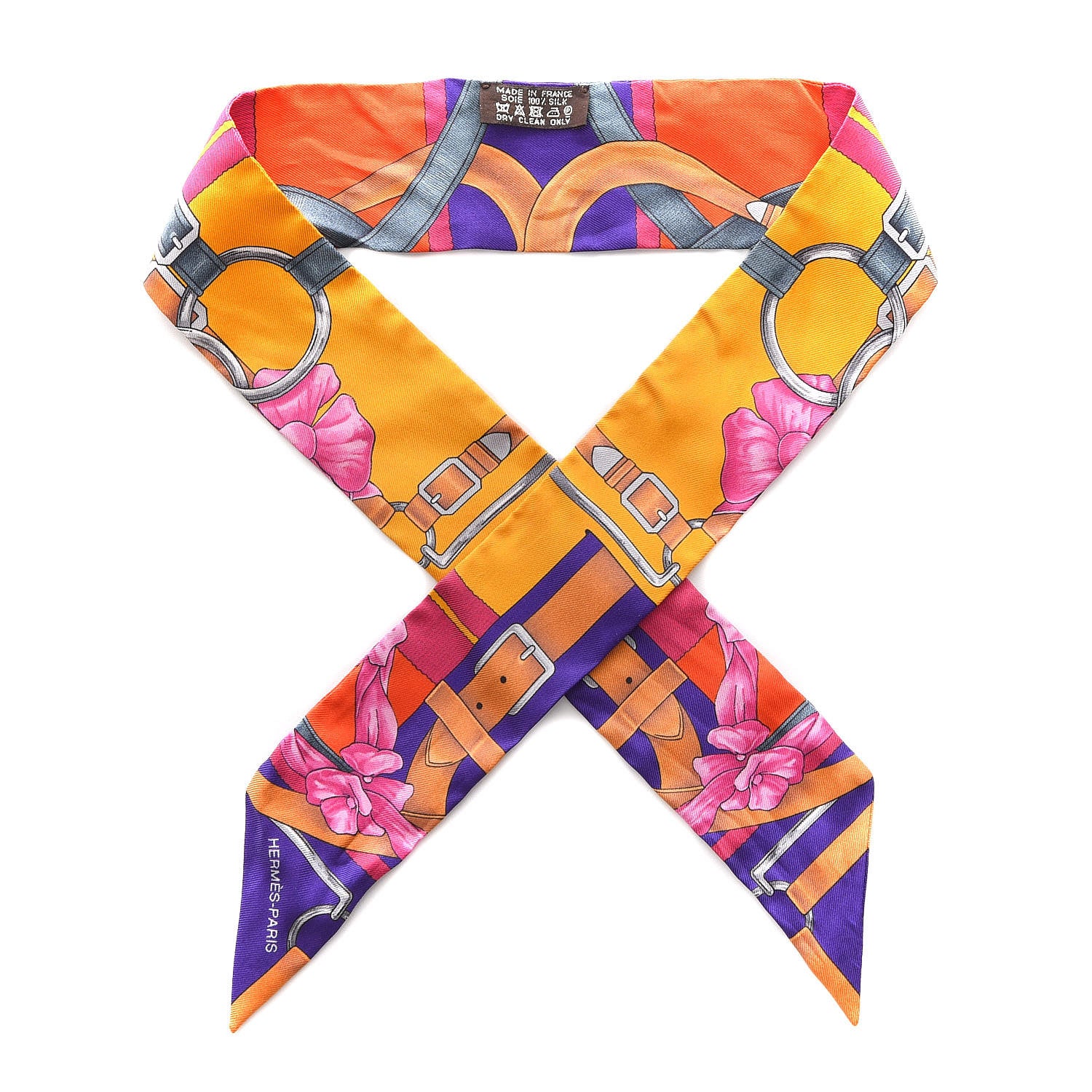 Hermes Silk Grand Manege Fleuri Twilly 1 of 5