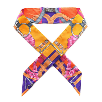 Hermes Silk Grand Manege Fleuri Twilly 1 of 5