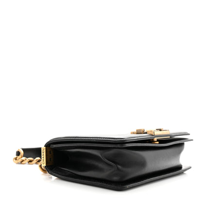 Chanel Glazed Calfskin Small Boy Flap Black 4 of 11
