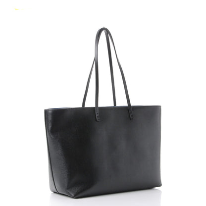Fendi Vitello Elite Cuoio Monster Buggies Medium Roll Tote Black Multicolor Blue Cobalto 3 of 7