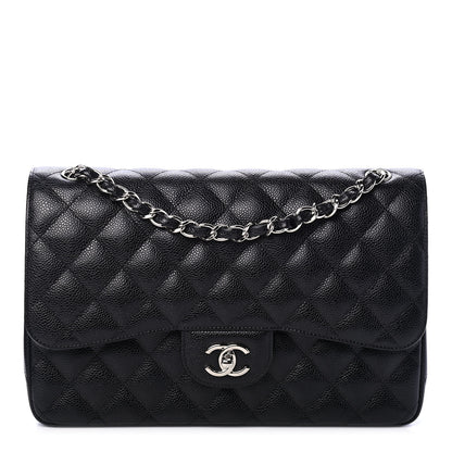 Chanel Caviar Quilted Jumbo Double Flap Black 1 of 4