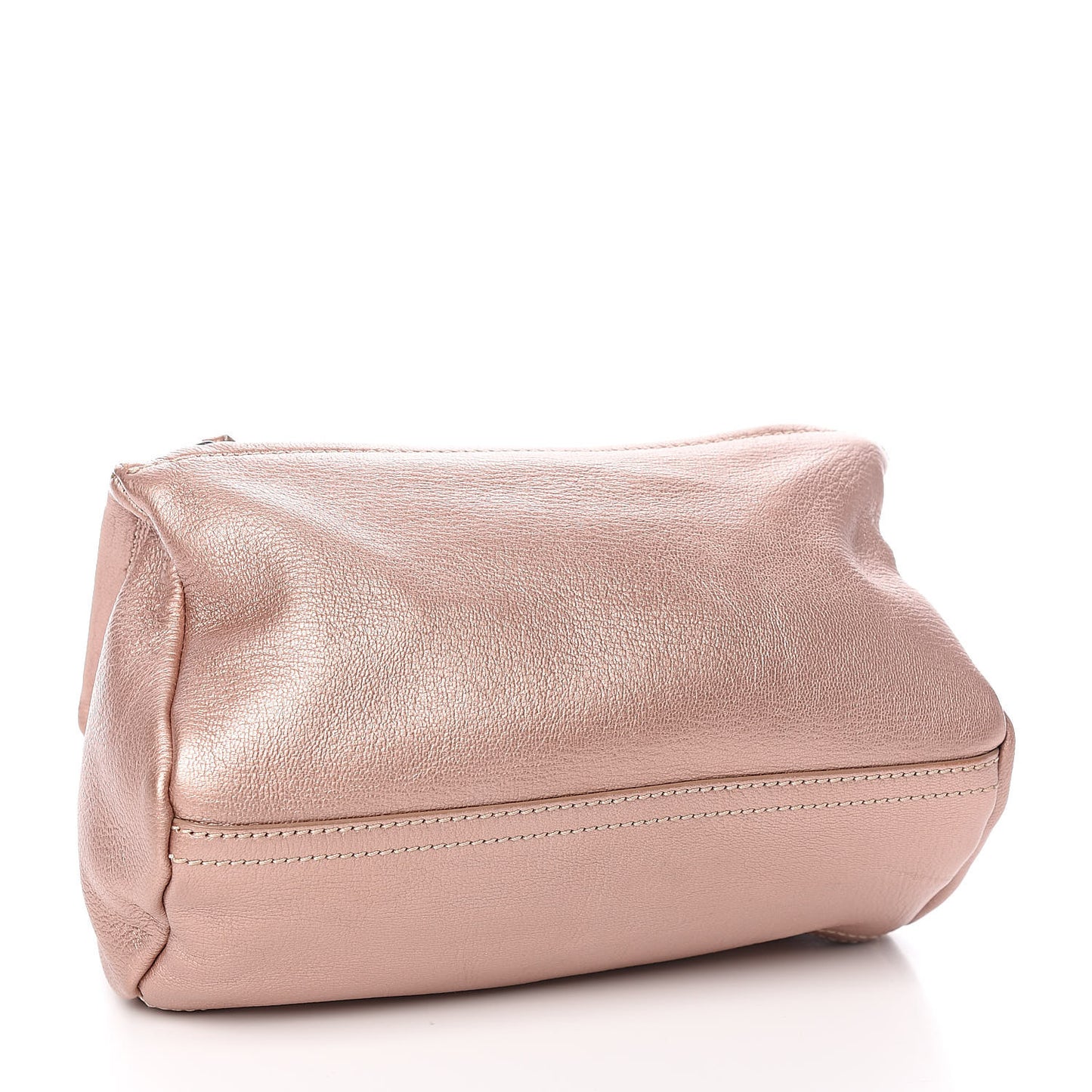 Metallic Sugar Goatskin Mini Pandora Light Pink