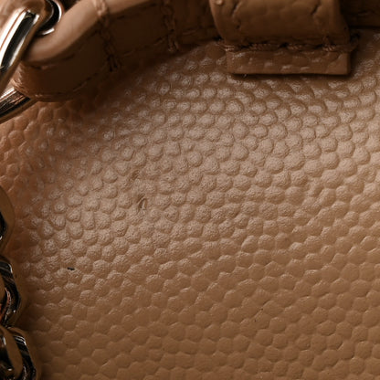 Saint Laurent Grain De Poudre Matelasse Chevron Cassandre Chain Wallet Dark Beige 12 of 12