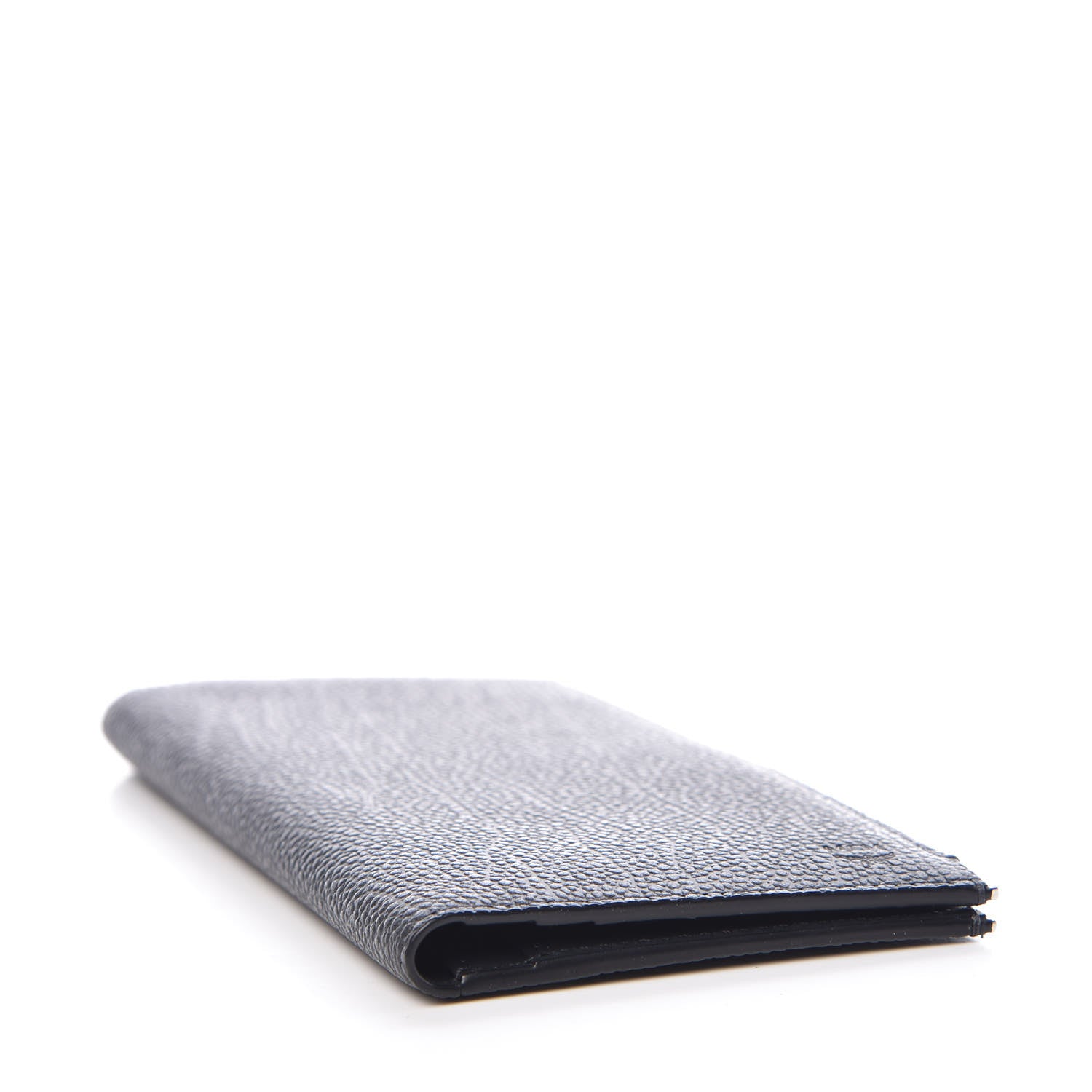 MCM Calfskin Bifold Long Wallet Phantom Gray 4 of 9