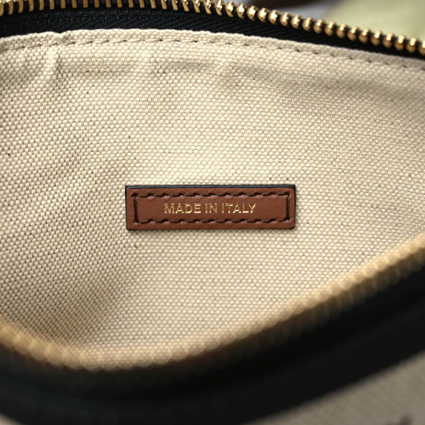 Cotton Canvas Calfskin Large Soft Belted Tote Bag Natural