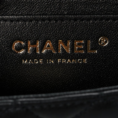 Chanel Lambskin Quilted Mini Rectangular Flap Black 8 of 11