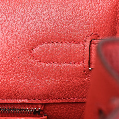 Hermes Taurillon Clemence Birkin 35 Bougainvillea 14 of 35