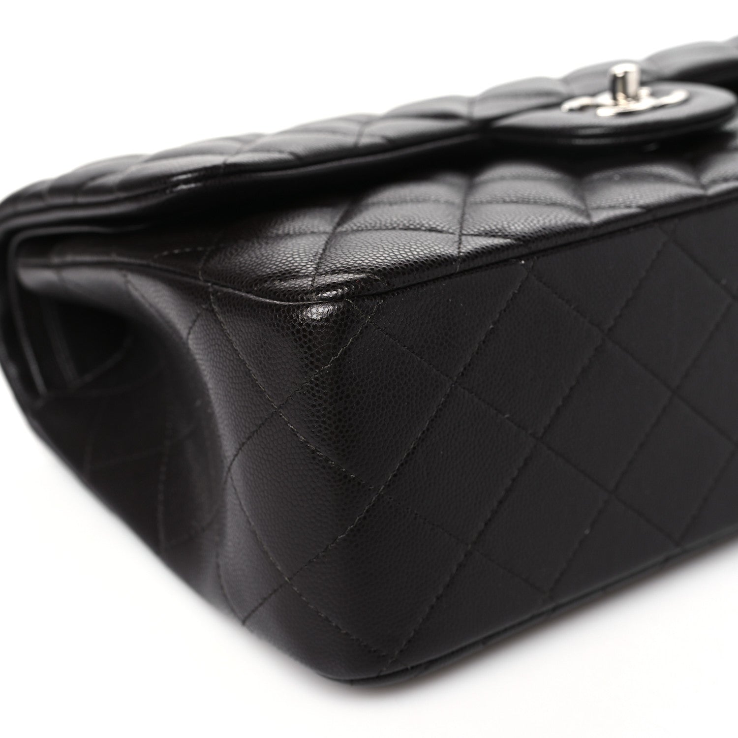 Chanel Caviar Quilted Jumbo Double Flap Dark Brown 9 of 10