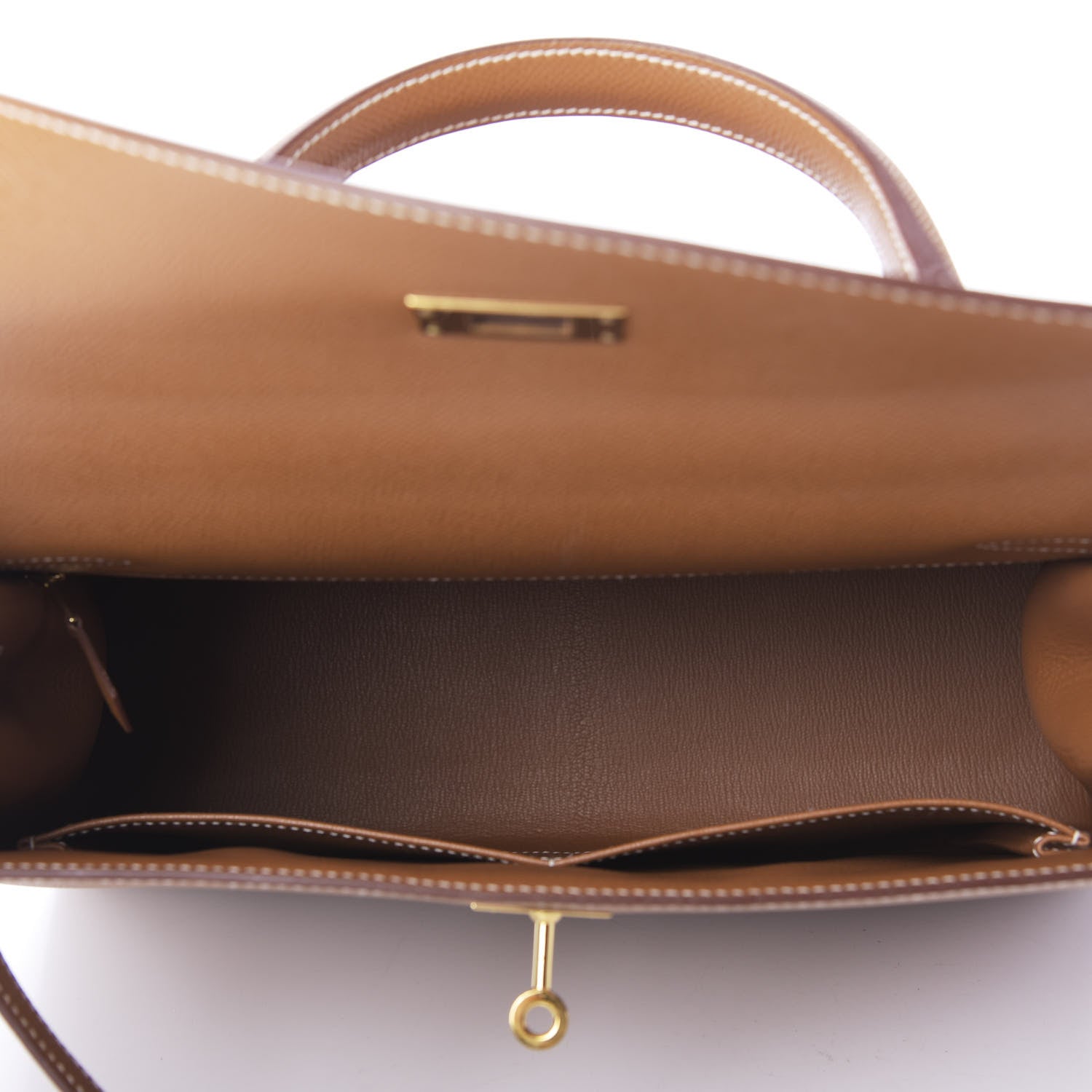 Hermes Epsom Kelly Sellier 32 Gold 5 of 10