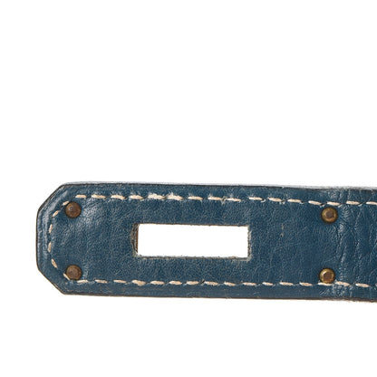 Hermes Taurillon Clemence Birkin 35 Bleu Thalassa 25 of 56
