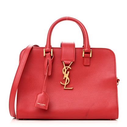Saint Laurent Calfskin Baby Monogram Cabas Red 1 of 11