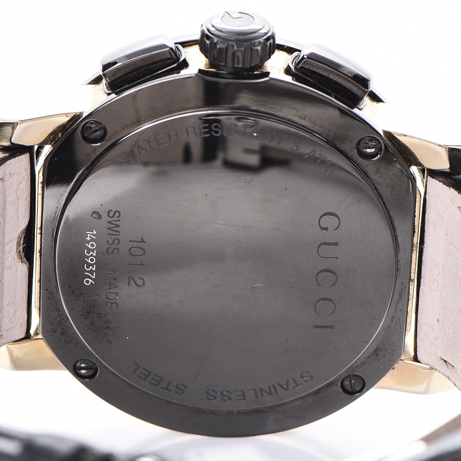 Gucci PVD Stainless Steel Calfskin 44mm G-Chrono Quartz Watch Black 5 of 12