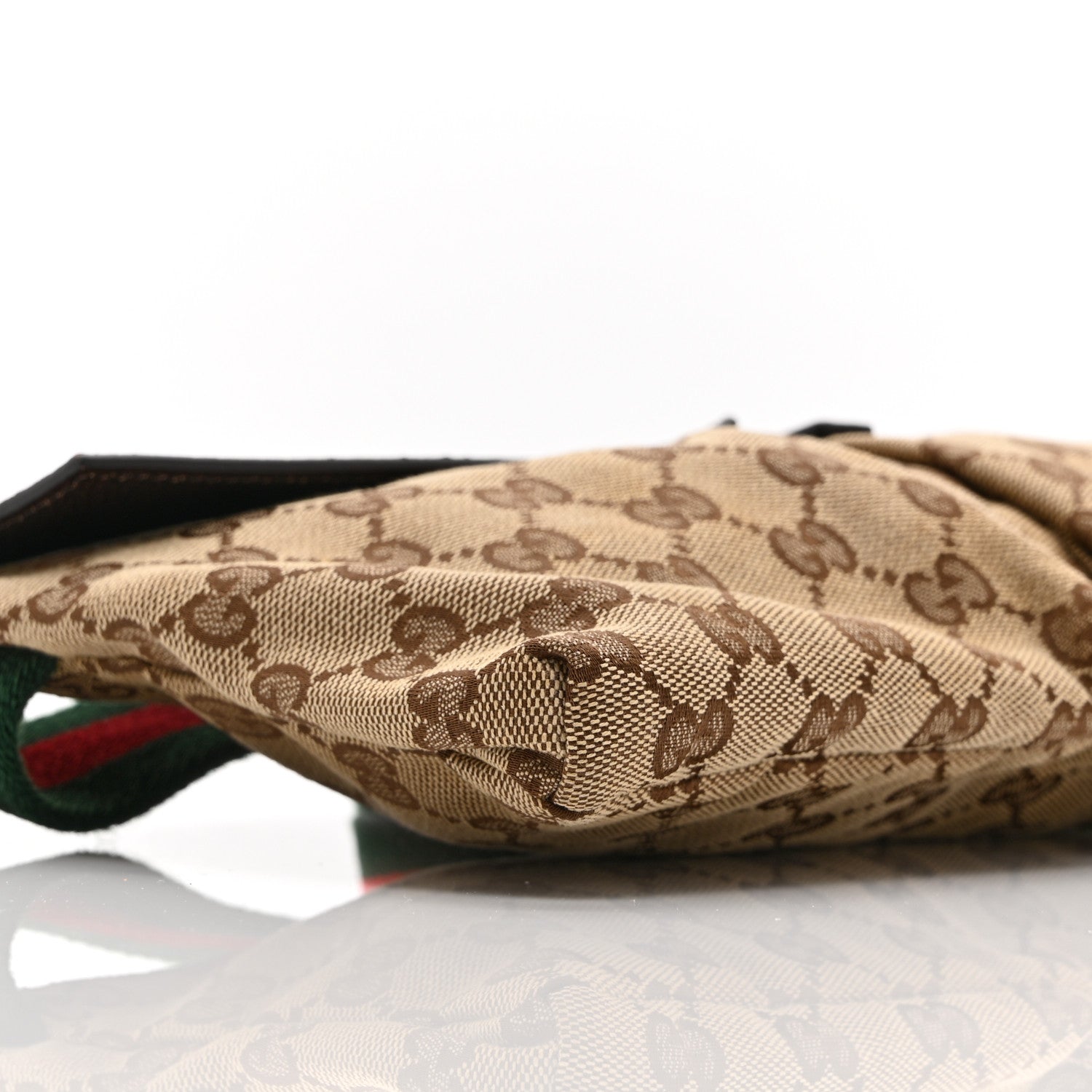 Gucci Monogram Web Belt Bag Dark Brown 9 of 10