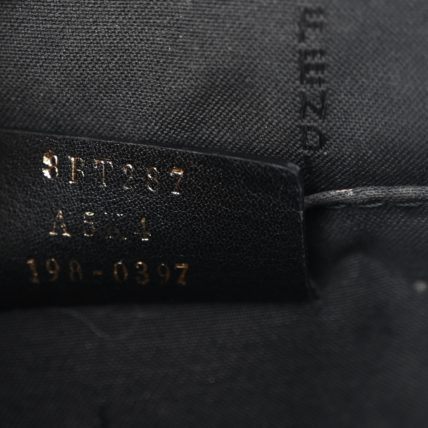 Fendi Glazed Fabric Vitello Century F is Fendi FF 1974 Stamp Patch Camera Case Mogano Panna Black 7 of 18