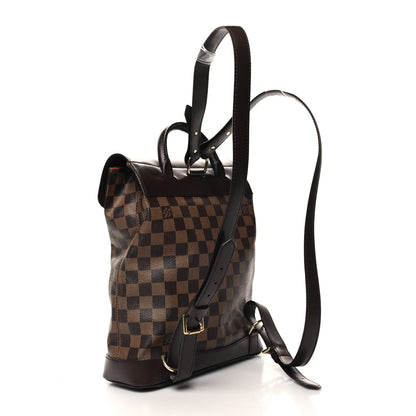 Louis Vuitton Damier Ebene Soho Backpack 3 of 9