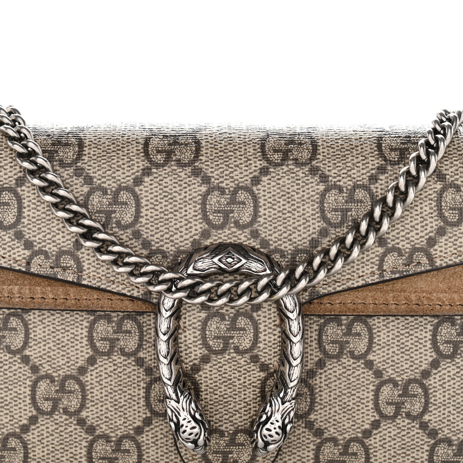 Gucci GG Supreme Monogram Super Mini Dionysus Shoulder Bag Taupe 7 of 10