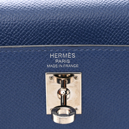 Hermes Epsom Kelly Sellier 25 Bleu Brighton 7 of 11