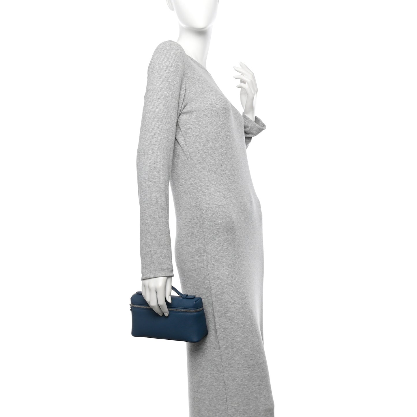 Grained Calfskin L19 Extra Pocket Pouch Cloud Sky