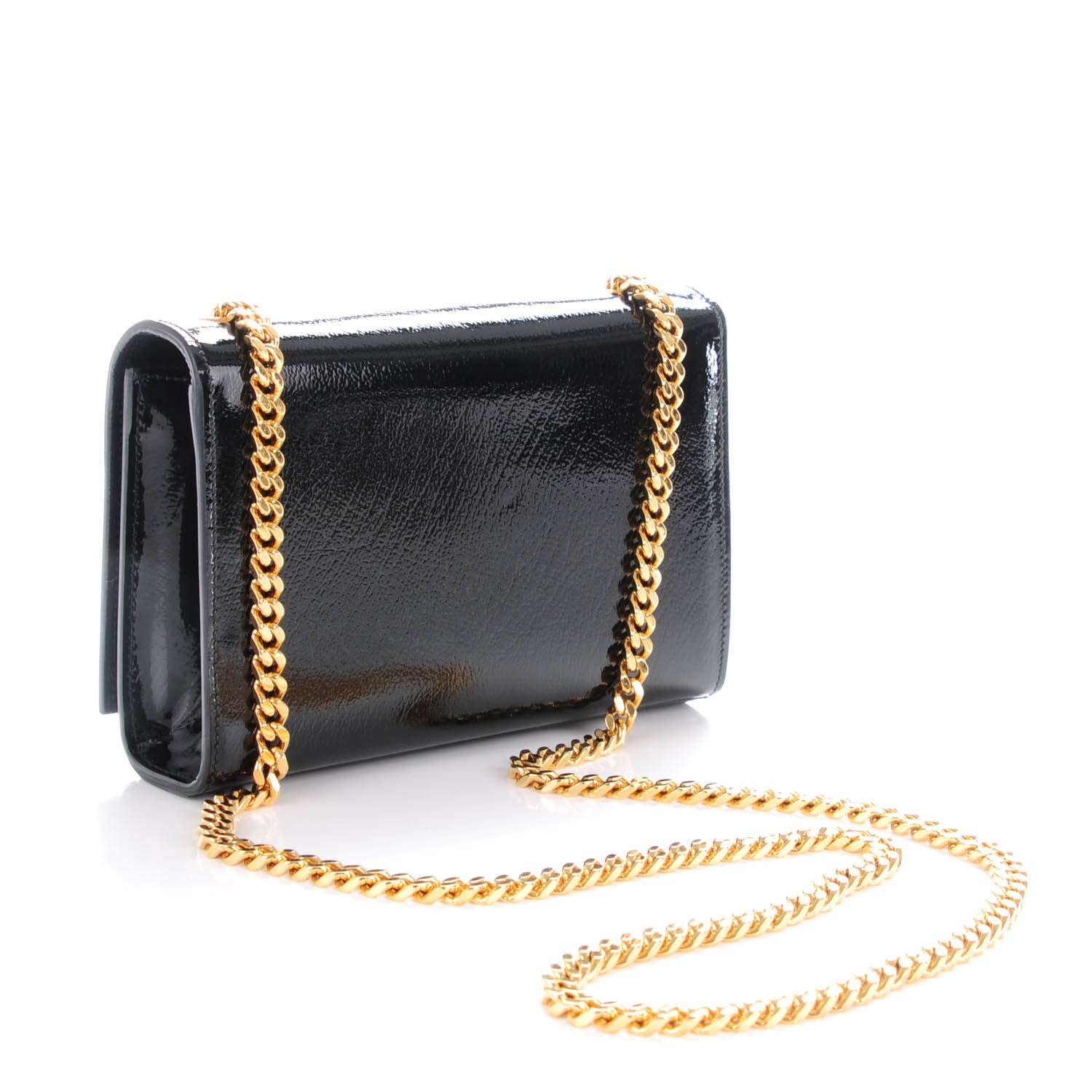 Saint Laurent Patent Small Monogram Kate Satchel Black 3 of 7