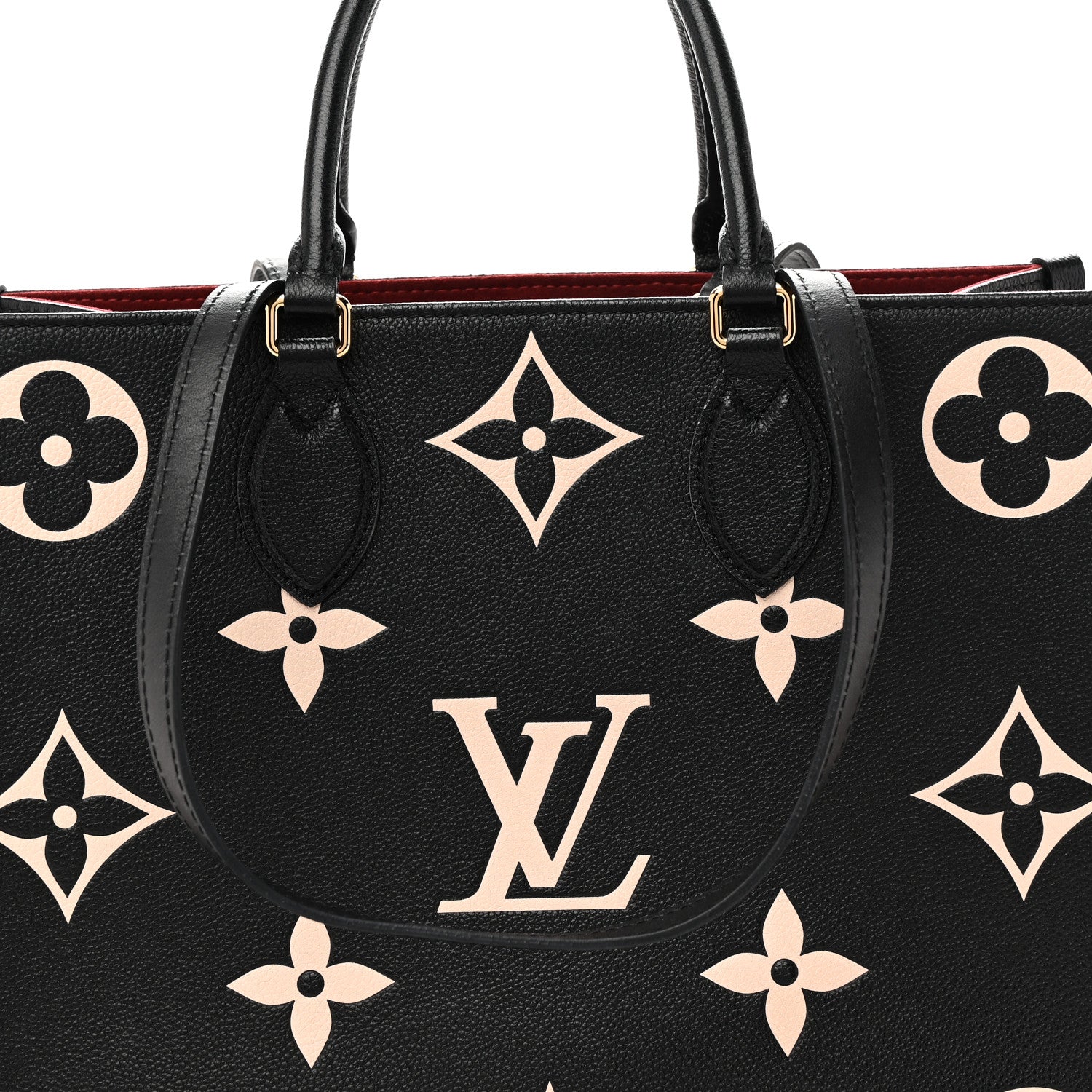 Louis Vuitton Empreinte Monogram Giant Onthego MM Black Beige 7 of 10